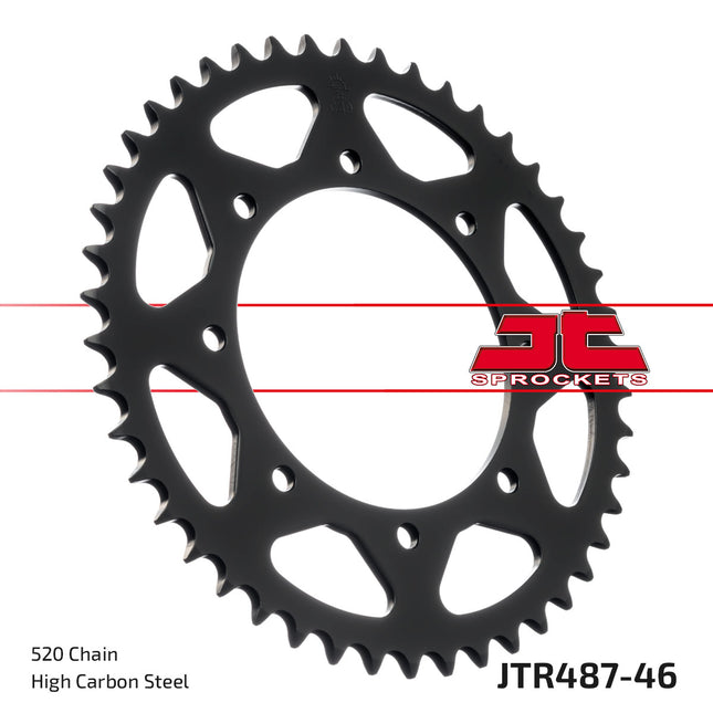 Rear Sprocket JTR487.46 Steel, Honda Road Jt