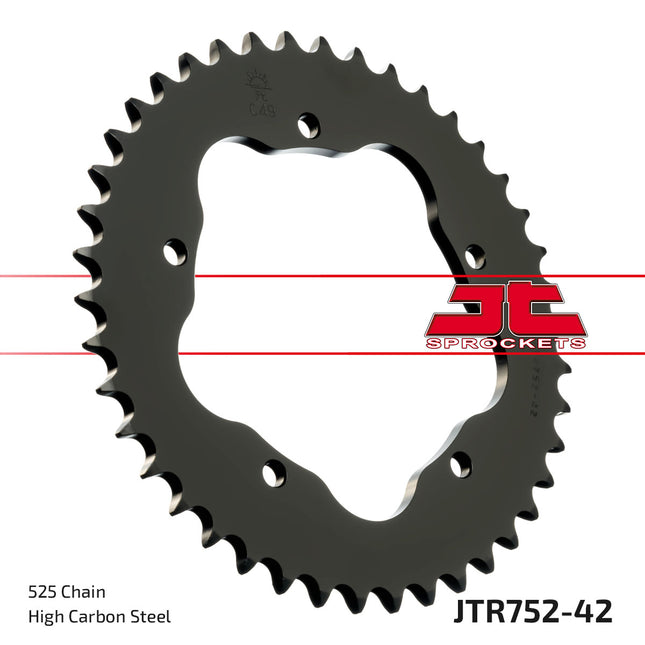 Rear Sprocket Steel JTR752.42 Black