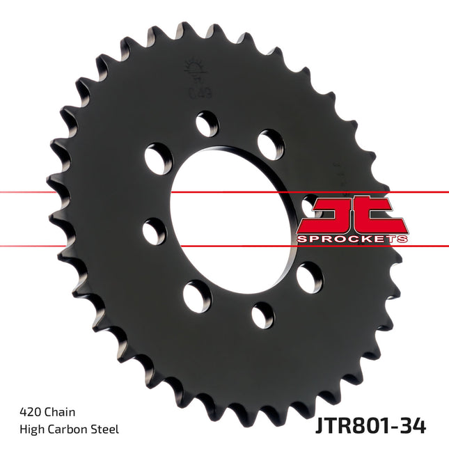 Rear Sprocket JTR801.34 Jt 420 Black