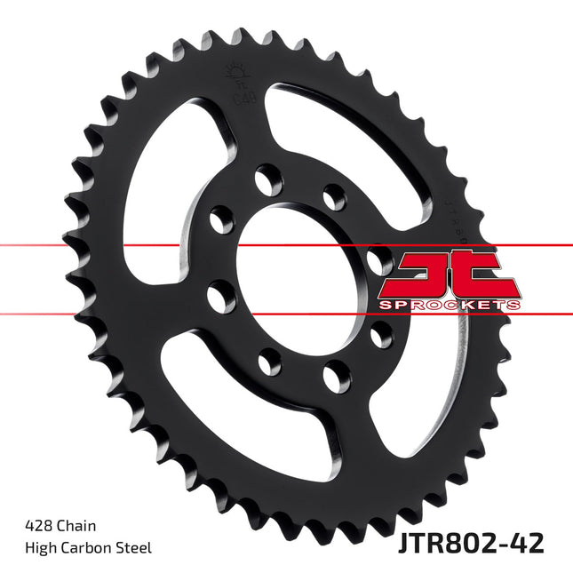 Rear Sprocket JTR802.42 Jt 428 Black