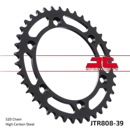 Rear Sprocket Steel JTR808.39 Black
