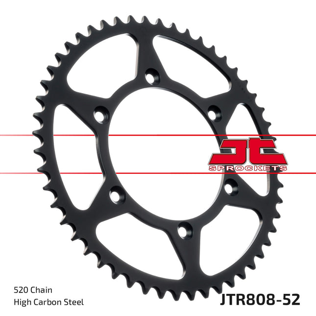 Rear Sprocket Steel JTR808.52 Black