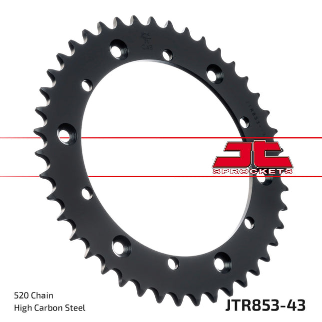 Rear Sprocket Steel JTR853.43 Black