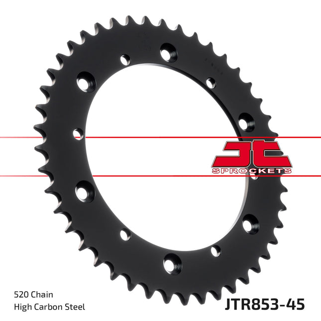 Rear Sprocket Steel JTR853.45 Black