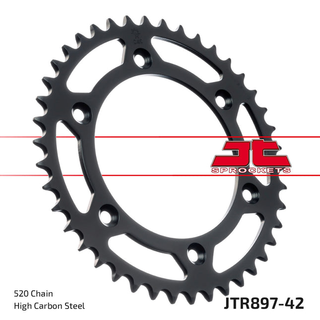 Rear Sprocket Steel JTR897 Jt JTR897.42, SR897-42