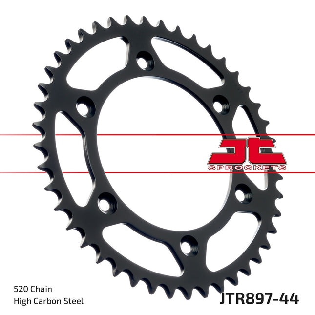 Rear Sprocket Steel JTR897 Jt Black JTR897.44, SR897-44