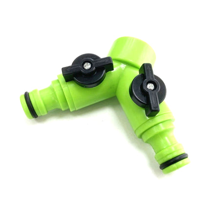 Hose Splitter Dual Shut Off 3/4 Thread - Toolzone KDPGD231