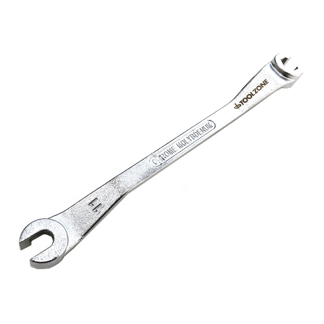 Brake Line Spanner 10 x 11mm 180mm Offset Design - Toolzone KDPSP196