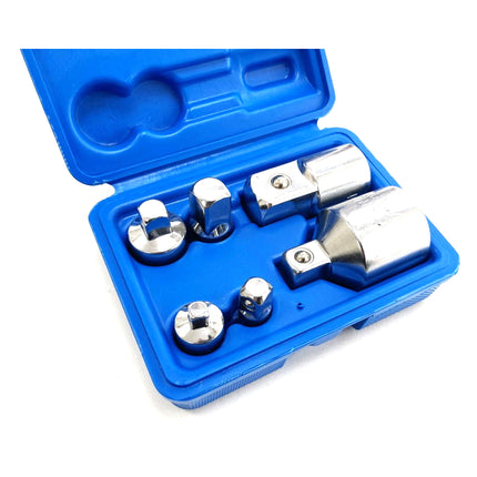 Adaptor Set 6 Pieces Crv Satin Finish - Toolzone KDPSS203