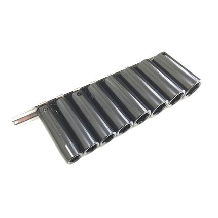 Impact Socket Set Deep 3/8 Drive Af 8 Pieces 3/8-13/16 Crv Black Finish - Toolzone KDPSS233