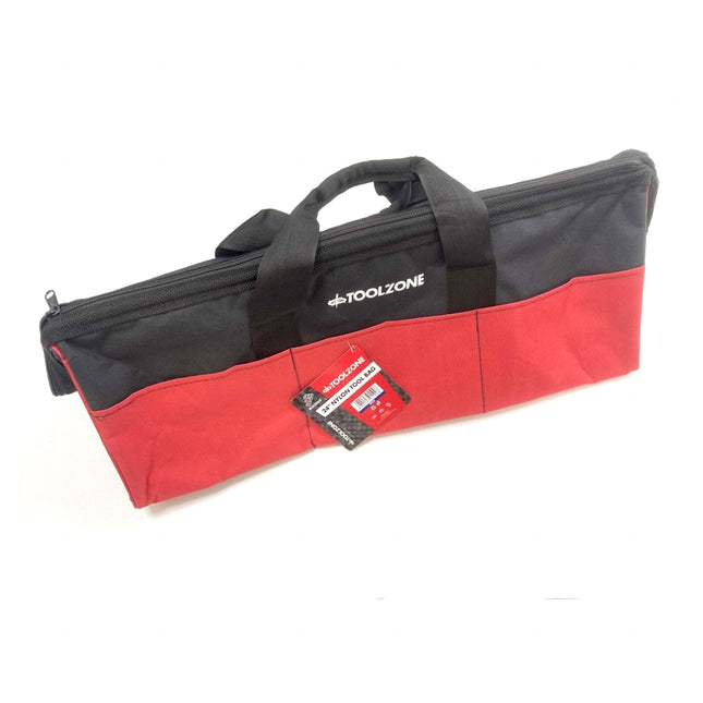 Toolbag 24 Wide Opening Heavy Duty Nylon With 6 External Pockets - Toolzone KDPTB026
