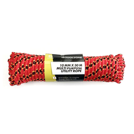 Multipurpose Utility Rope 10mm x 30m 70kg Capacity - Toolzone KDPTD051