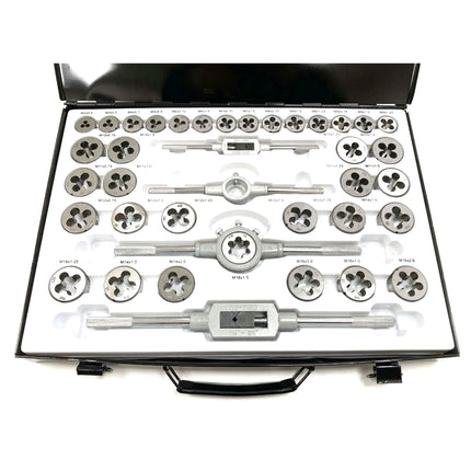 Tap And Die Set 110 Piece Alloy Steel With Wrenches - Toolzone KDPTP096