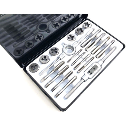Tap And Die Set Bsf 20 Piece 3/16-1/2 Tungsten Alloy Steel - Toolzone KDPTP098