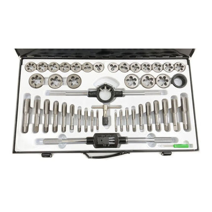 Tap And Die Set Metric 45 Piece Large Tungsten Alloy Steel - Toolzone KDPTP106