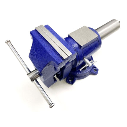 York Vice Rotating Body Pipe Clamp 5 125mm Jaw 360° Swivel Base - Toolzone KDPVC015