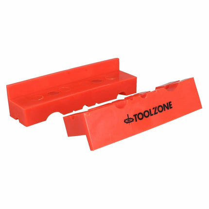 Magnetic Soft Vice Jaws 4 Tpu Multi Groove Non-marking - Toolzone KDPVC047
