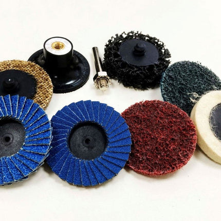 Sanding And Prepping Set 9 Pieces 2 36 120 Grit 1/4 Shank - Toolzone KDPAB159
