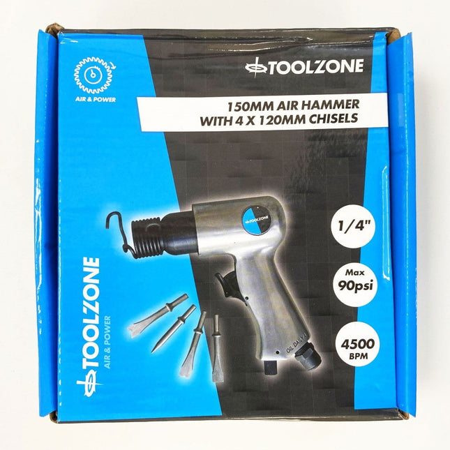 Air Hammer Kit With Four 120mm Chisels - Toolzone KDPAT010