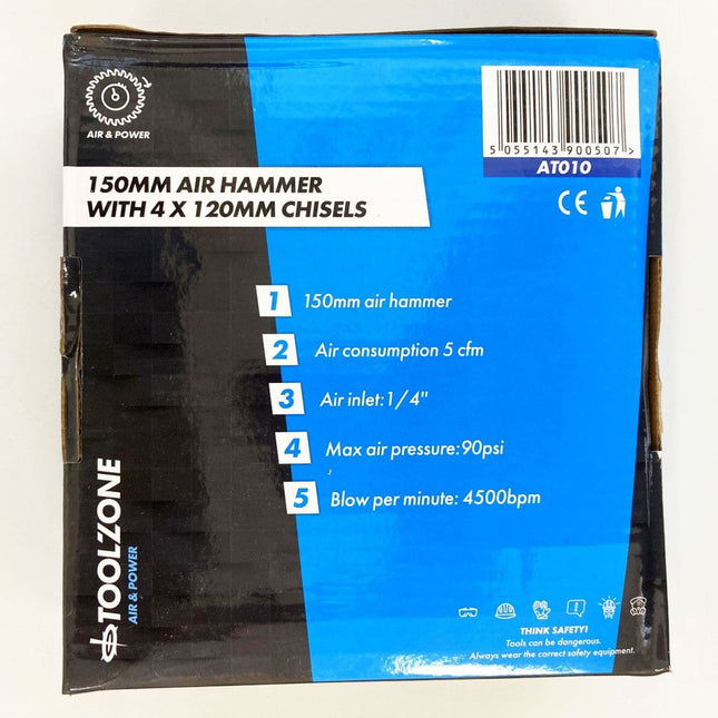 Air Hammer Kit With Four 120mm Chisels - Toolzone KDPAT010