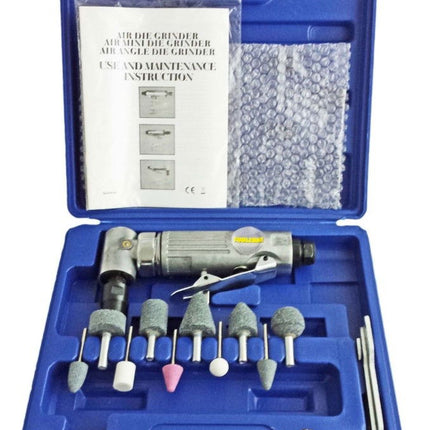 Angle Air Die Grinder 15 Pieces 1/4 Chuck - Toolzone KDPAT020