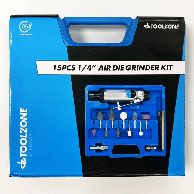 Die Grinder Kit 1/4 With 1/8 And 1/4 Collets - Toolzone KDPAT021
