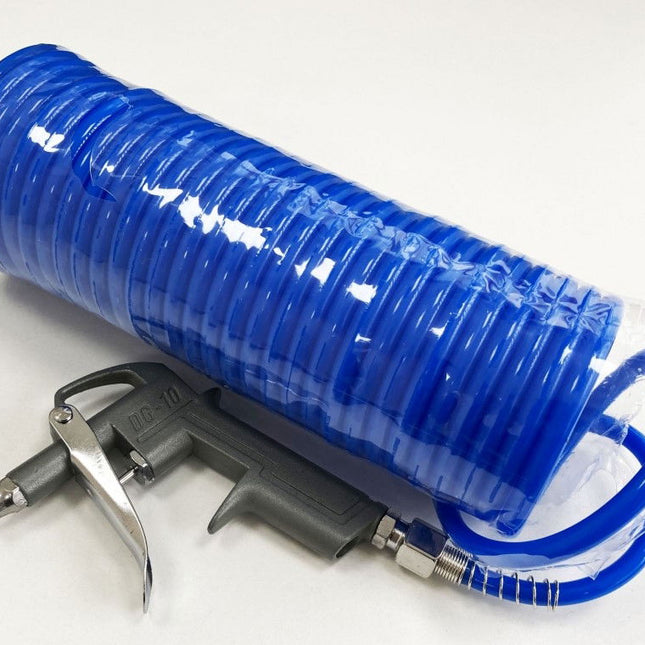 Air Dust Gun With 7.6m x 1/4 Recoil Hose MAX Pressure 200psi - Toolzone KDPAT037