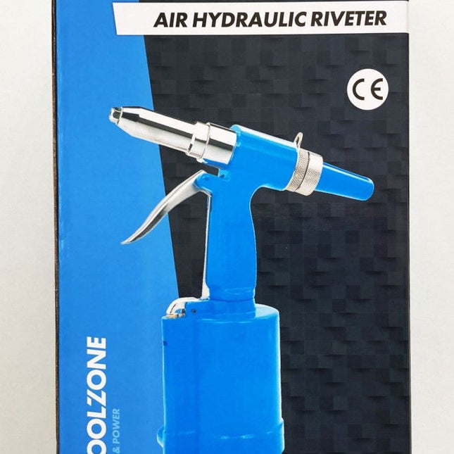 Air Hydraulic Riveter 3/16 Ce Approved Nozzle Sizes 2.4/3.2/4.0/4.8mm Air Inlet 1/4 bsp - Toolzone KDPAT075