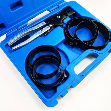 Piston Ring Compressor Set 7pc 73-111mm With Plier - Toolzone KDPAU007