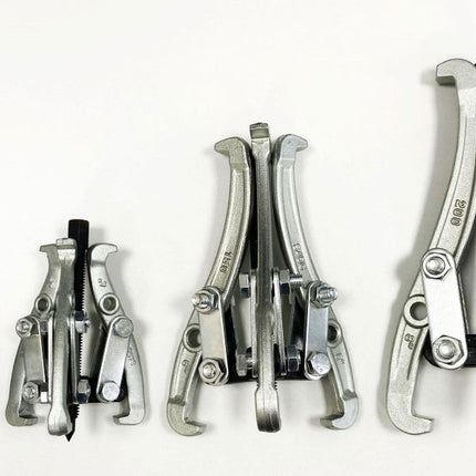 Gear Puller Set 4pc 3 Leg 3/4/6/8 Reversible Jaws - Toolzone KDPAU013