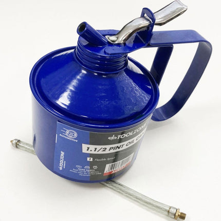 Oil Can 1 1/2 Pint Metal With 105mm Flexible Spout - Toolzone KDPAU057