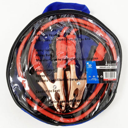 Jump Leads 200amp 2.5m - Toolzone KDPAU230