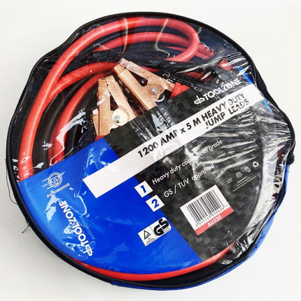 Jump Leads 1200amp 5m - Toolzone KDPAU320