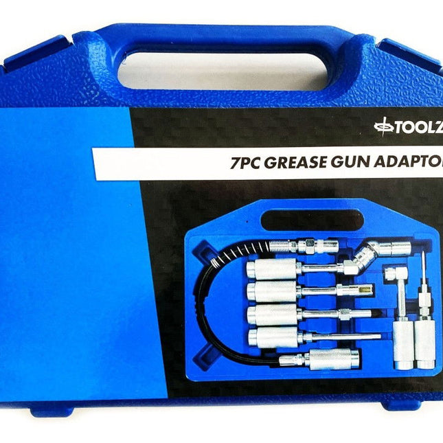 Grease Gun Adaptor Set 7pc - Toolzone KDPAU364