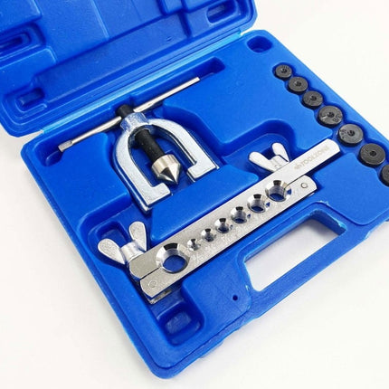 Brake Pipe Flaring Tool Kit 9pc With 7 Dies 3/16 To 5/8 - Toolzone KDPAU383