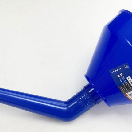 Plastic Angled Funnel Blue 160mm With Removable Filter - Toolzone KDPAU391