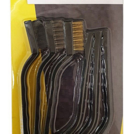 Mini Brush Set 6PC Assorted 175mm - Toolzone KDPBR009