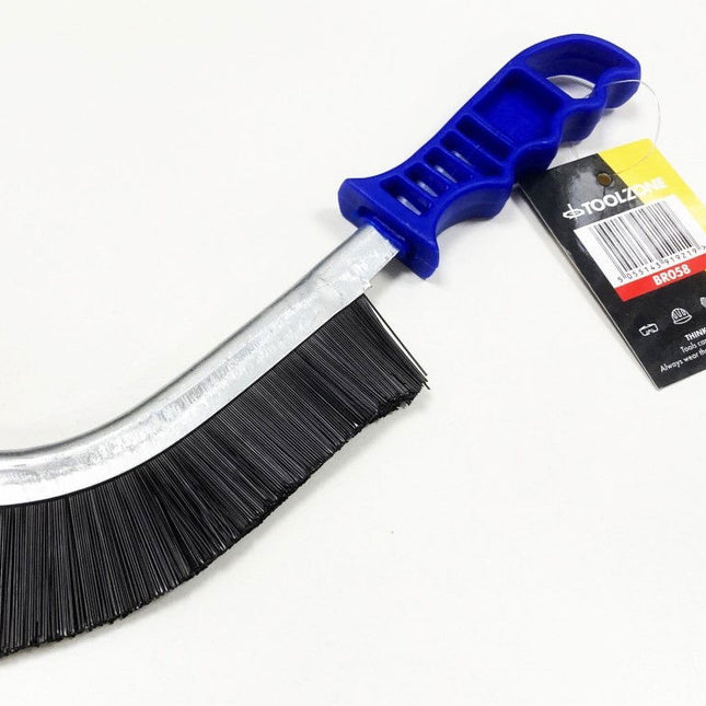 Curved Brush Hard Pvc Bristle Plastic Handle - Toolzone KDPBR058