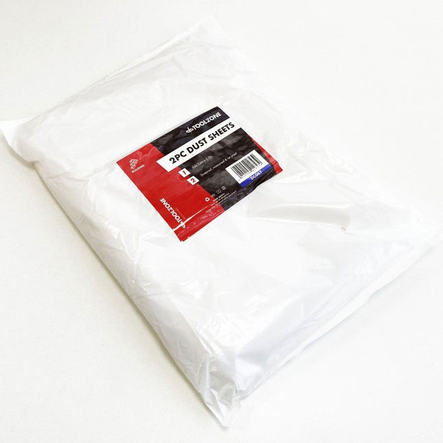 Dust Sheet Poly 2PC 3.6 x 2.7m - Toolzone KDPDC067
