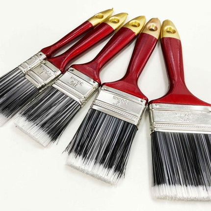 Paint Brush Set 10PC Nylon Bristle Assorted Sizes - Toolzone KDPDC143