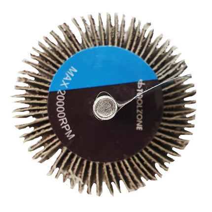 Flap Wheel For Drill 60x30mm 40 grit 6mm Spindle - Toolzone KDPDR182