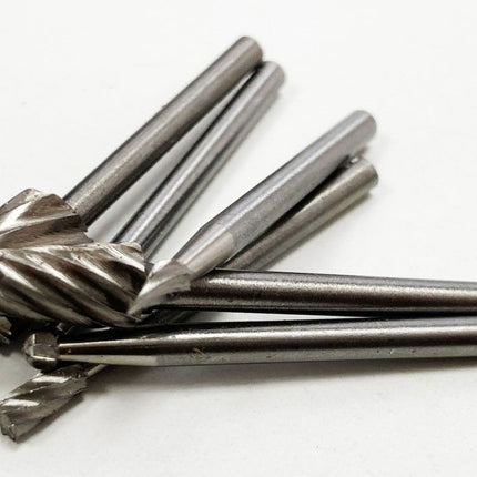 Micro Hss Burr Set 6 Piece 3.17mm Shank 40mm Length - Toolzone KDPHB191