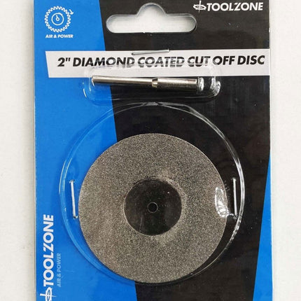 Diamond Coated Cut Wheel 2 With 3.2mm Shank - Toolzone KDPHB209
