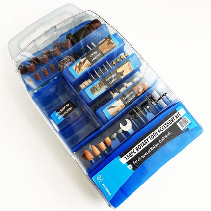 Rotary Accessory Kit 150pc For Grinding Polishing Cutting Drilling - Toolzone KDPHB261