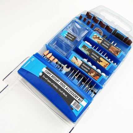Rotary Accessory Kit 150pc For Grinding Polishing Cutting Drilling - Toolzone KDPHB261