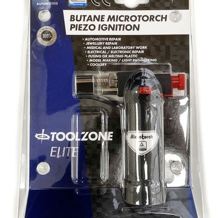 Butane Microtorch Piezo Ignition - Toolzone KDPHB289