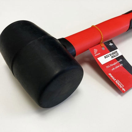 Rubber Mallet 8oz Fibre Handle - Toolzone KDPHM004