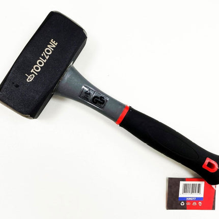 Lump Hammer 2kg Tpr Handle 290mm - Toolzone KDPHM077