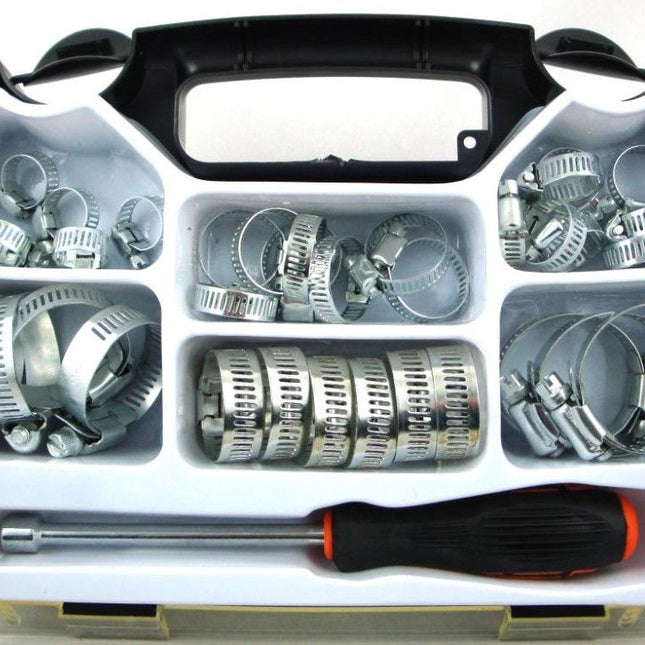 Hose Clamp Set 35pc Stainless Steel 8-44mm - Toolzone KDPHW039