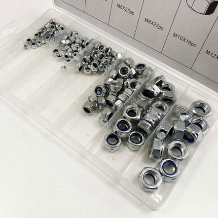 Locknut Assortment 146pc In Storage Box - Toolzone KDPHW166